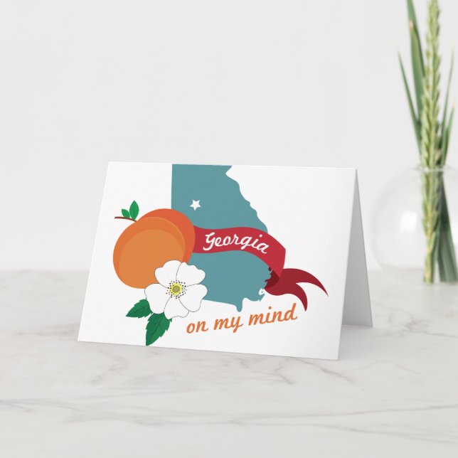 Tarjeta Georgia en mi mente (Anverso)