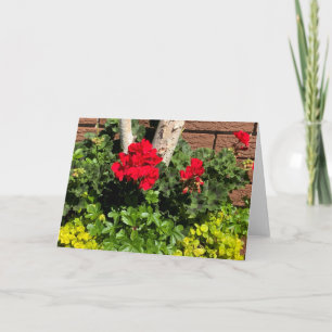 Tarjeta Geranios