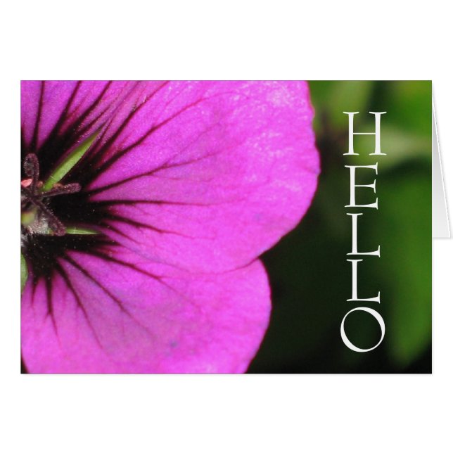 Tarjeta Geranium (Anverso (Horizontal))