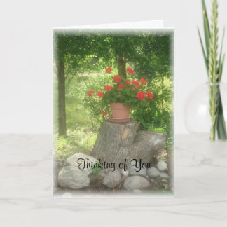 Tarjeta geranium1card, pensando en ti