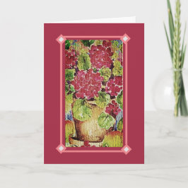 Tarjeta Geranium Pink Feliz Día de la Madre