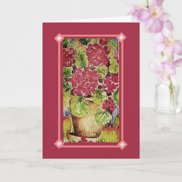 Tarjeta Geranium Pink Feliz Día de la Madre