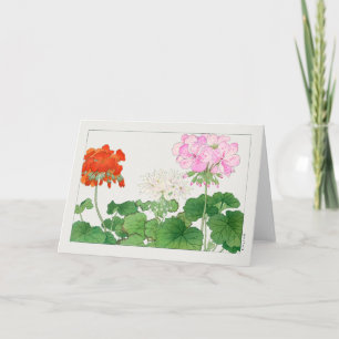 Tarjeta Geranium por Tanigami Konan
