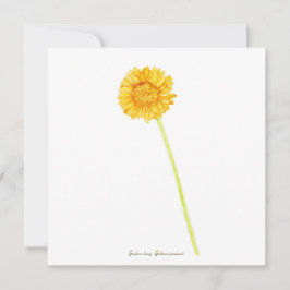 Tarjeta Gerbera daisy