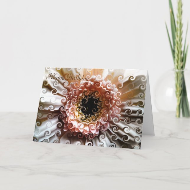 TARJETA GERBERA FLOWER (Anverso)