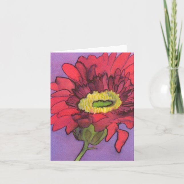 Tarjeta Gerbera Notecard (Anverso)