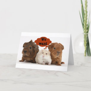 TARJETA GERBILS ARE SO READY TO CELEBRATE "YOUR BIRTHDAY"