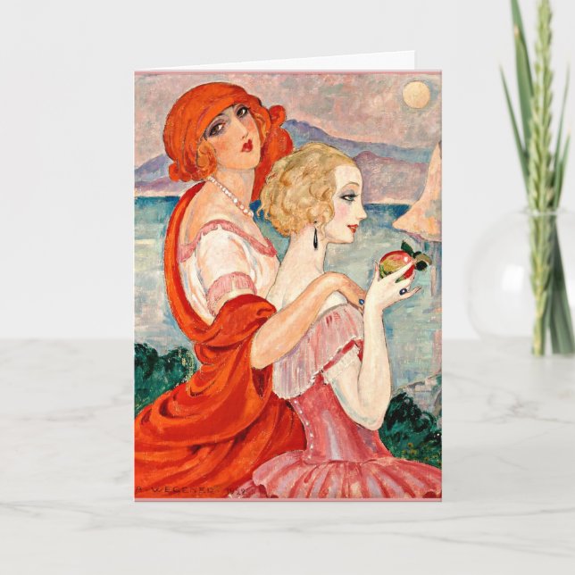 Tarjeta Gerda Wegener - Sur la Route d'Anacapri (Anverso)