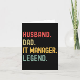 Tarjeta Gerente Esposo Papá Leyenda Retro Vintage Dad Fa