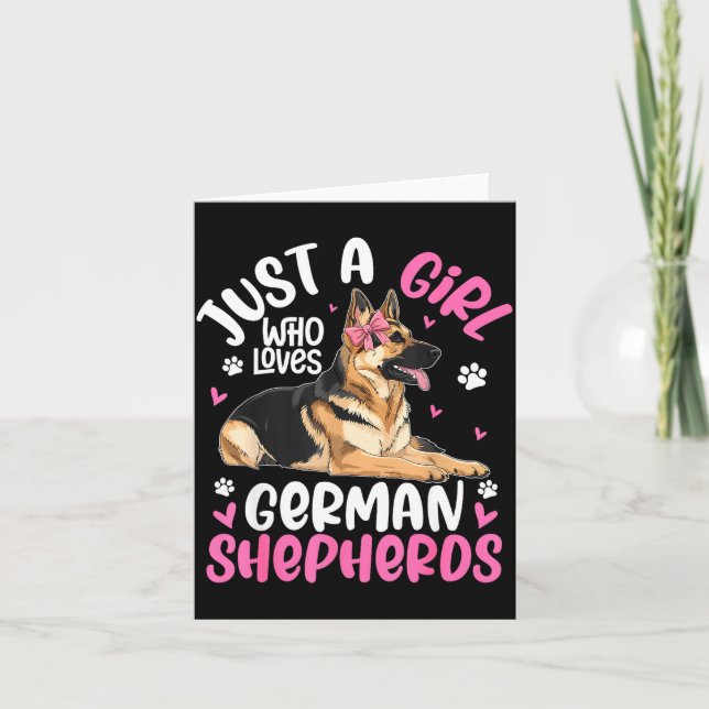 Tarjeta German Shepherd Shirt For Girls Women German Sheph (Anverso)