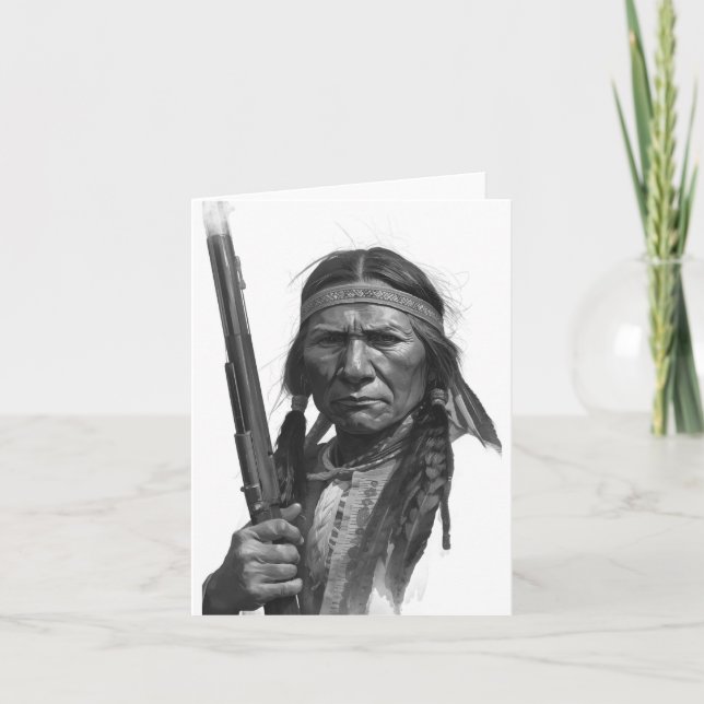 Tarjeta Geronimo Blanco y Negro (Anverso)