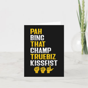 Tarjeta Gesto de mano ASL Concienciación sobre la pérdida 