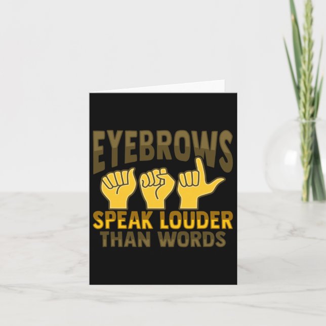 Tarjeta Gesto de mano Conciencia sobre la pérdida auditiva (Anverso)