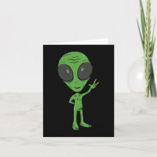 Tarjeta Gesto de mano de ASL de alienígena ILY Conciencia