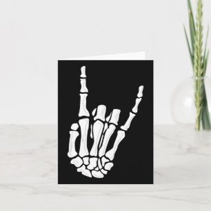 Tarjeta Gesto de mano de esqueleto - Mano de esqueleto de 