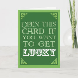 Tarjeta Get Lucky - Funny St. Patrick's Day