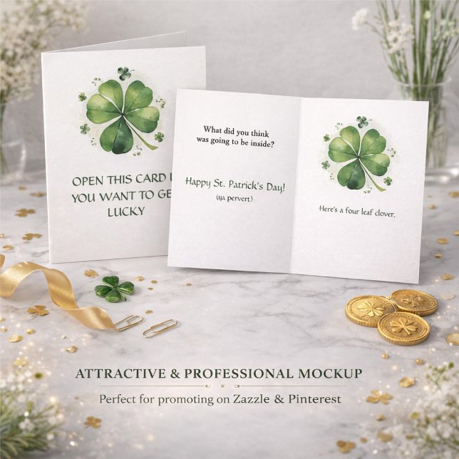 Tarjeta Get Lucky - Funny St. Patrick's Day  (Subido por el creador)