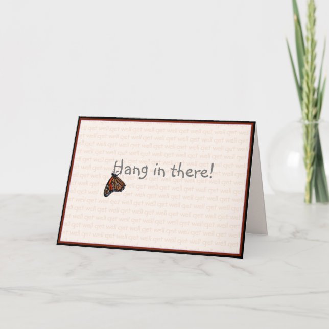 Tarjeta ¡Get-Well/Animation-Hang ahí!: (Anverso)
