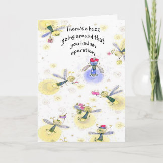 Tarjeta Get Well Buzz dando vueltas, tenías una operación