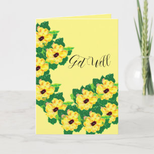 Tarjeta Get Well Card Black Eyed Susan Vine Flower