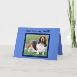 Tarjeta "Get Well" con enfermera de helito y hueso