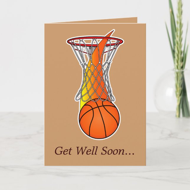 Tarjeta Get Well de Basketball Team (Anverso)