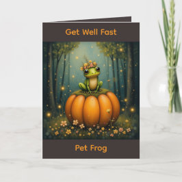 Tarjeta Get Well Fast Pet Frog