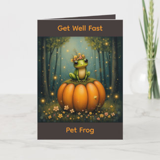 Tarjeta Get Well Fast Pet Frog