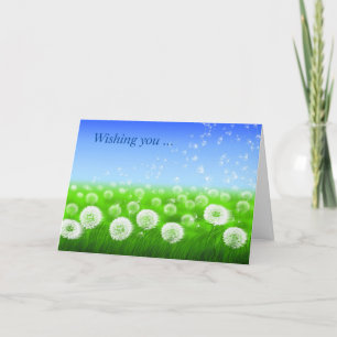 Tarjeta Get Well Field of Wishes