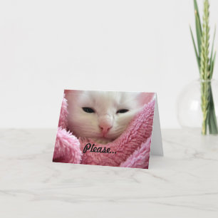 Tarjeta Get Well Kitten