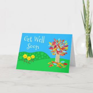 Tarjeta Get Well Soon colorful card by Jo Images