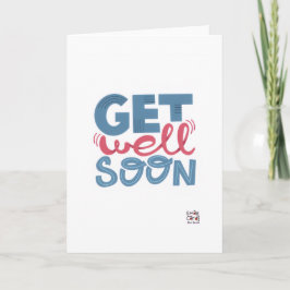 Tarjeta Get Well Soon - Stylish Font Card