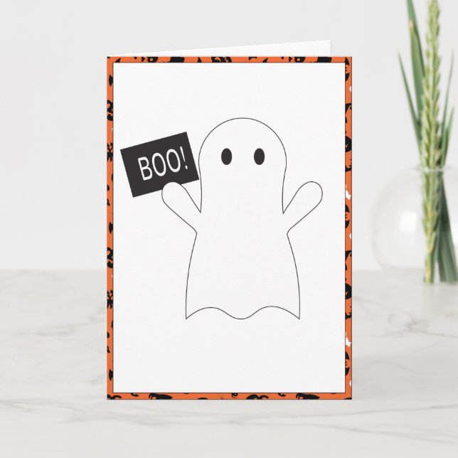Tarjeta Ghost Halloween (Anverso)