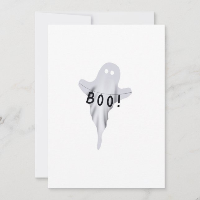 Tarjeta Ghost Halloween (Anverso)