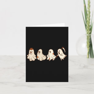 Tarjeta Ghost Halloween Retro Vintage Boo Trick O Trete S