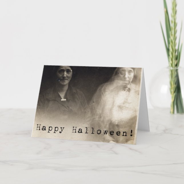 Tarjeta Ghost Happy Halloween (Anverso)