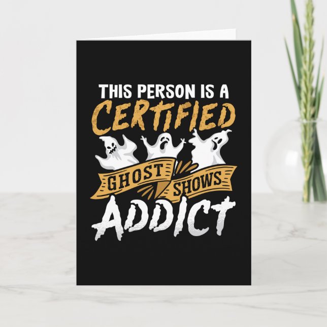 Tarjeta Ghost Hunter Esta Persona Está Certificada De Caza (Anverso)