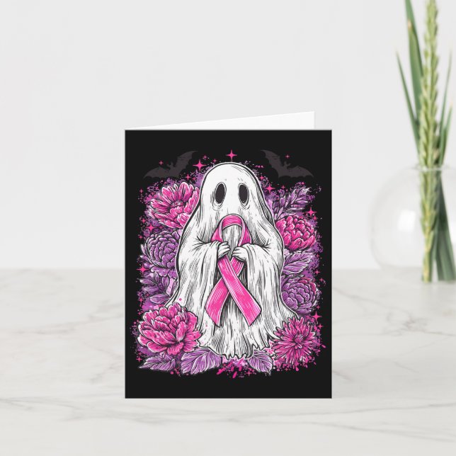 Tarjeta Ghost Ribbon Sensibilización sobre el Cáncer de Ma (Anverso)