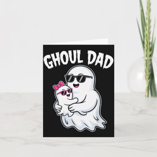 Tarjeta Ghoul Dad Shirt Men Daddy Soky Halloween Ghost Cos (Anverso)