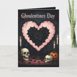 Tarjeta Ghoulentines Day Altar To A Macabre Romance