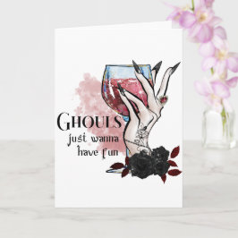 Tarjeta Ghouls solo quiere divertirse con Halloween