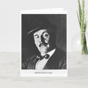 Tarjeta Giacomo Puccini (1858-1924) 1924 (photolitho) (b/w