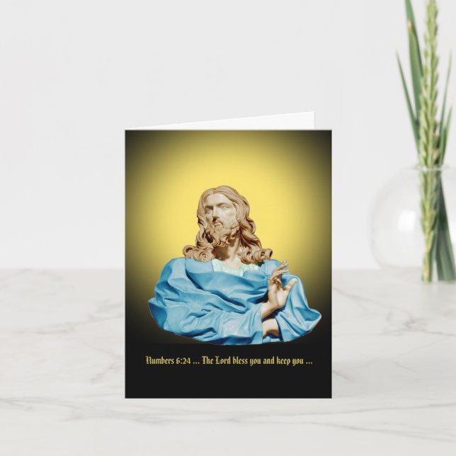 Tarjeta Gian Lorenzo Bernini Busto de Cristo 1679 (Anverso)