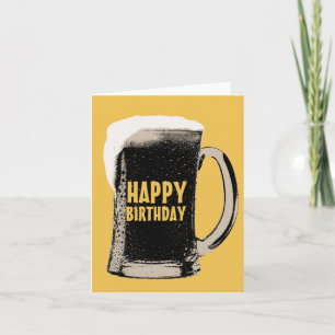 Tarjeta Giant Beer Glass Happy Birday Cards