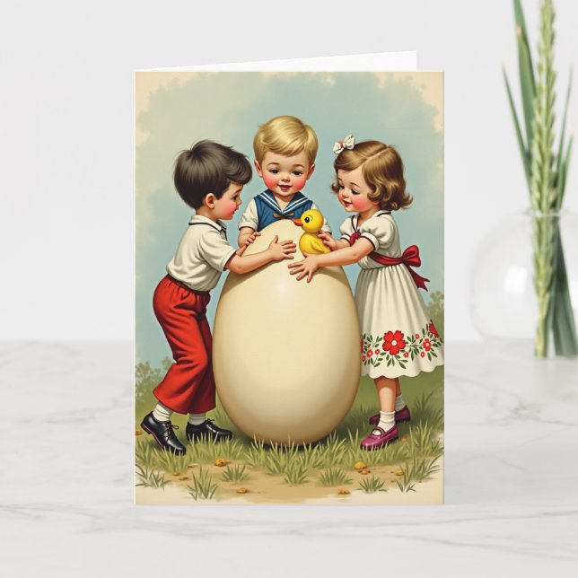 Tarjeta Giant Egg Discovery Storybook Card (Anverso)