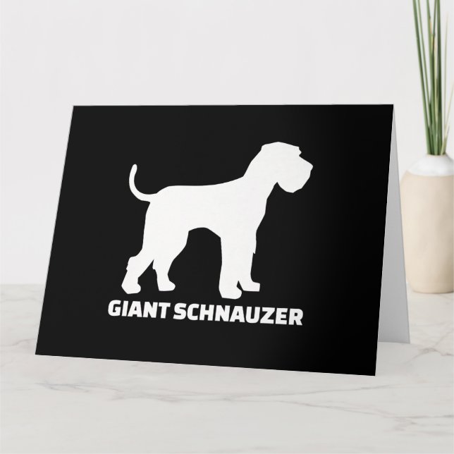 Tarjeta giant schnauzer de alta calidad (Anverso)