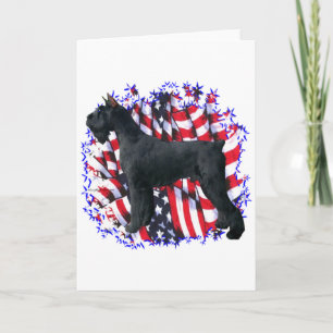 Tarjeta Giant Schnauzer Patriot