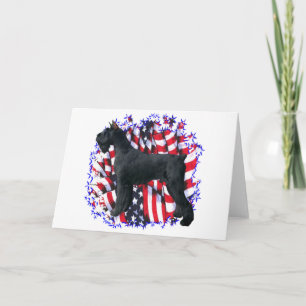 Tarjeta Giant Schnauzer Patriot