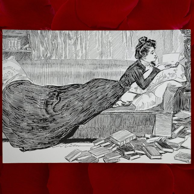Tarjeta Gibson Chica leyendo un libro (Subido por el creador)