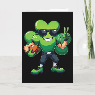Tarjeta Gif divertido del Día de San Patricio con trébol j